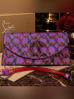 Limited Edition Loubi54 Woven Snake-Print Shoulder Bag
